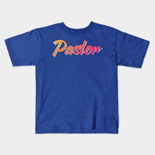 Pastor 80s font Kids T-Shirt